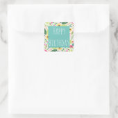Floral Happy Birthday Sticker (Tas)