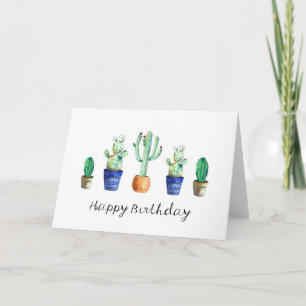Floral Happy Birthday Wenskaart Kaart