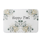 Floral Happy Feet Bathroom Bath Mat (Voorkant)