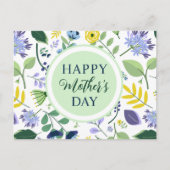 Floral Happy Moederdag Briefkaart (Voorkant)