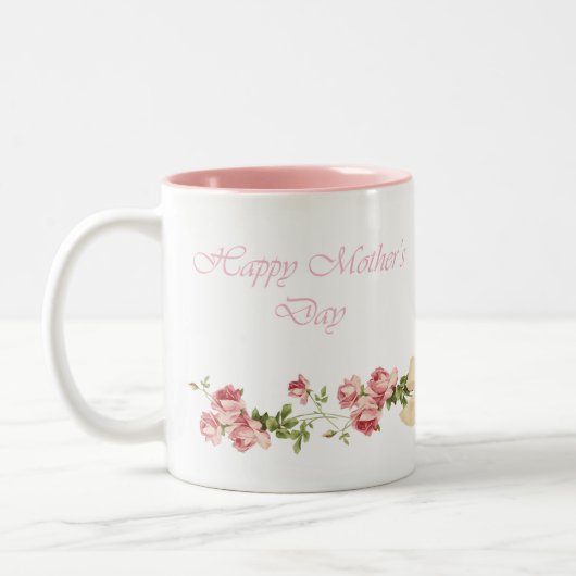 Floral Happy Moederdag Coffee Mok (Links)