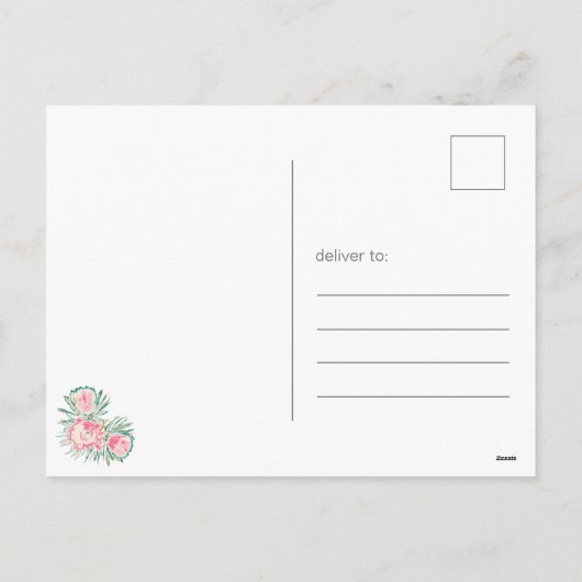 Floral Happy Moederdag Feestdagenkaart (Achterkant)