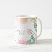 Floral Happy Mothers Day Koffiemok (Voorkant rechts)