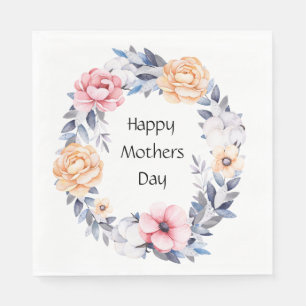 Floral Happy Mothers Day Servet
