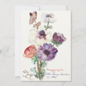  Floral Happy Nieuwjaar Feestdagenkaart (Voorkant)