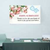 Floral Happy Nurses Day Banner (Beurs)