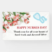 Floral Happy Nurses Day Banner (Horizontaal)