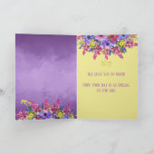 Floral Happy Pasen Feestdagen Kaart (Binnen)