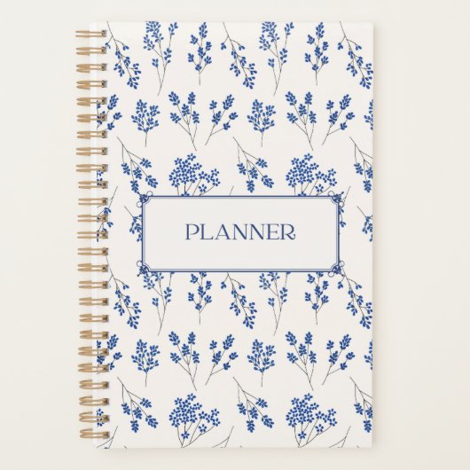 Floral Hardcover Notebook Plannner Planner (Voorkant)