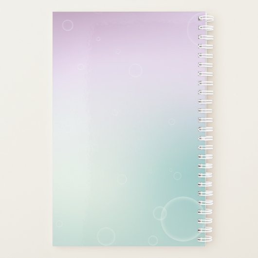 Floral Hardcover Small Daily Planner (Achterkant)