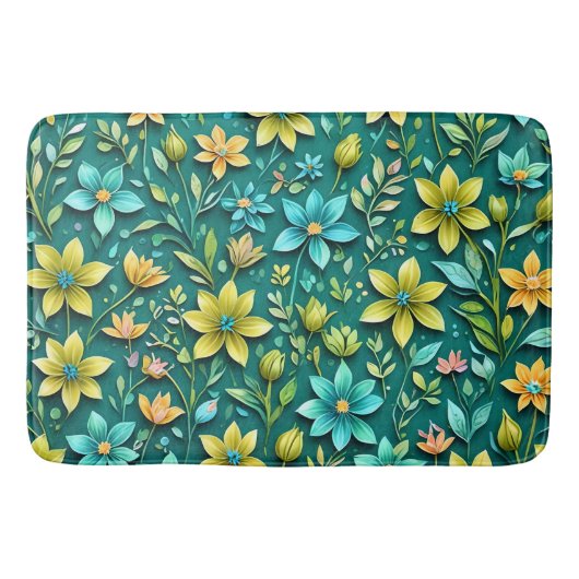 Floral Harmony Badmat (Voorkant)