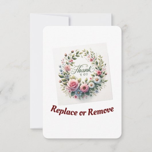 Floral Harmony Bedankt Post-cards (Voorkant)