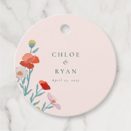 Floral Harmony Favor Tags Bedankjes Labels