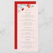 Floral Harmony Flat Menu (Voorkant / Achterkant)