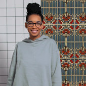 Floral Harmony geometrische Tegel Tegeltje