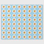 Floral Harmony – Hibiscus geïnspireerd Cadeaupapier (Vlak)