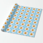 Floral Harmony – Hibiscus geïnspireerd Cadeaupapier (Uitgerold)