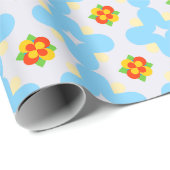 Floral Harmony – Hibiscus geïnspireerd Cadeaupapier (Rol Hoek)