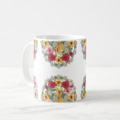 Floral Harmony Mandala Koffiemok (Voorkant links)