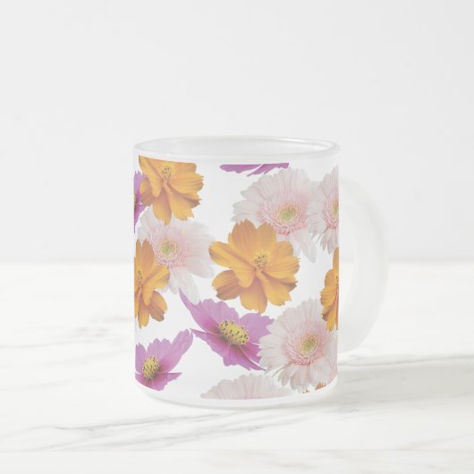 Floral Harmony Matglas Koffiemok (Voorkant rechts)