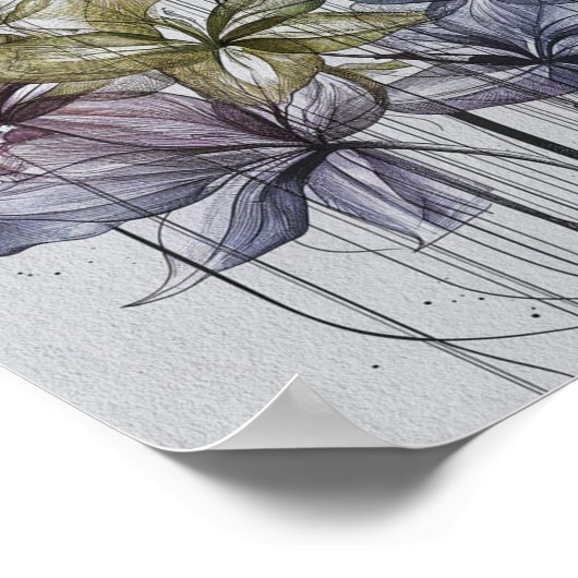 Floral Harmony Poster (Hoek)