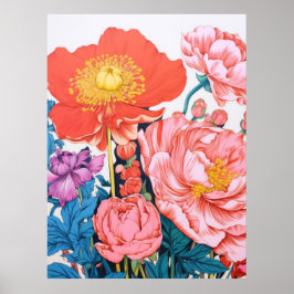 Floral Harmony Poster