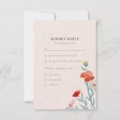 Floral Harmony RSVP Kaartje (Voorkant)