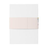 Floral Harmony Uitnodiging Belly Band Uitnodigingen Wikkel (Achterkant Voorbeeld)