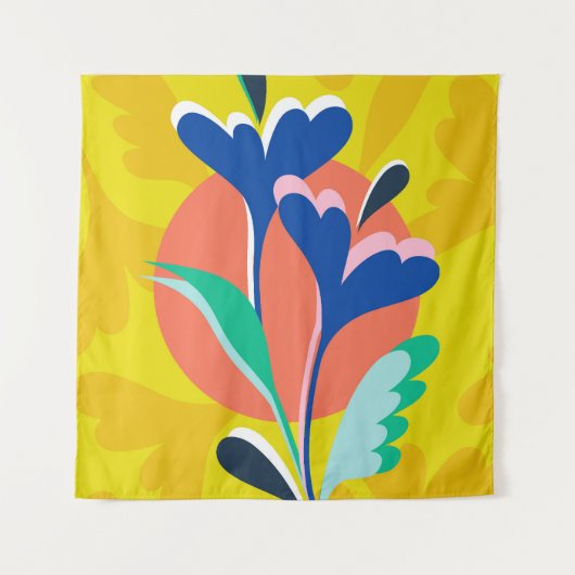 Floral Harmony Wandkleed (Voorkant)