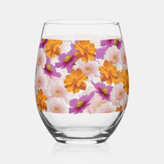 Floral Harmony Wijnglas Zonder Voet (Voorkant)