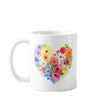 Floral hart gepersonaliseerde oma