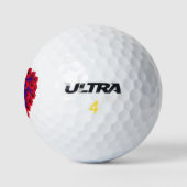 Floral hart golfballen (Logo)