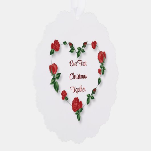 Floral hart papier Ornament Kaart (Rechts)