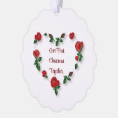 Floral hart papier Ornament Kaart (Links)