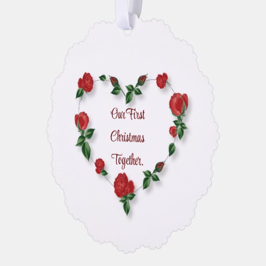 Floral hart papier Ornament Kaart (Links)