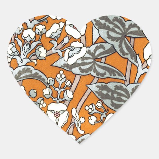  Floral Hart Sticker (Voorkant)