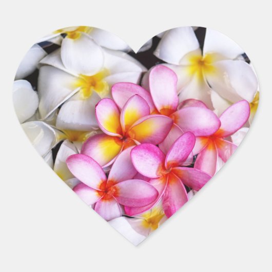 Floral Hart Sticker (Voorkant)