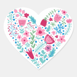 Floral Hart Sticker