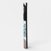  Floral hartart deco iphone case (Achterkant/links)