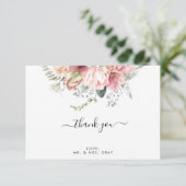 Floral Hartelijk dank | Annabeth RSVP Kaartje (Staand voorkant)