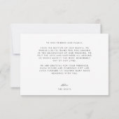 Floral Hartelijk dank | Annabeth RSVP Kaartje (Achterkant)