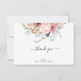 Floral Hartelijk dank | Annabeth RSVP Kaartje