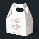 Floral Hartelijk dank Bedankdoosjes<br><div class="desc">Breng tijdloze charme aan uw evenement met deze bloemenweldoosjes. Met een prachtig ontworpen patroon van handgeschilderde bloemen in zacht roze, wit en geel, zijn ze perfect voor het toevoegen van een elegante, gezellige touch aan bruiloften, feesten of speciale vieringen. Een stijlvolle en charmante manier om uw geschenken en traktaties te...</div>