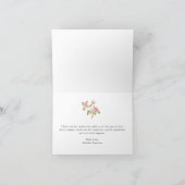 Floral Hartelijk dank Bedankkaart (Binnen)