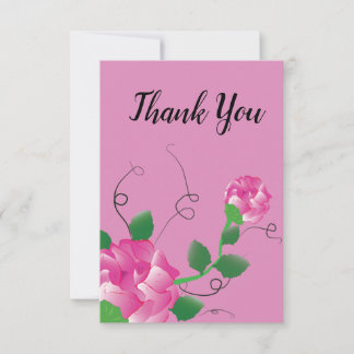 Floral Hartelijk dank Bedankkaart