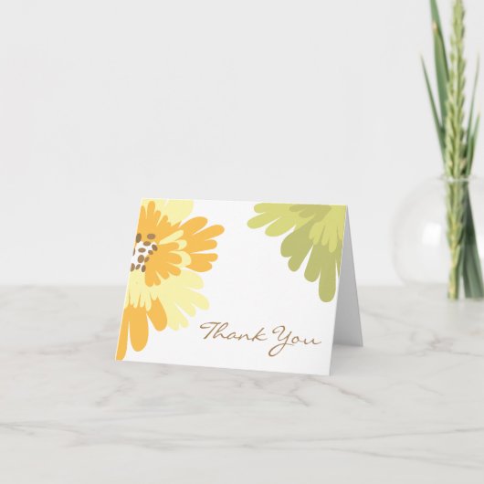 Floral Hartelijk dank Bedankkaart (Voorkant)