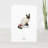 Floral Hartelijk dank Bedankkaart (Achterkant)