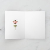 Floral Hartelijk dank Bedankkaart (Binnen)