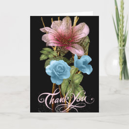 Floral Hartelijk dank Bedankkaart