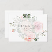 Floral Hartelijk dank Bedankkaart (Voorkant / Achterkant)